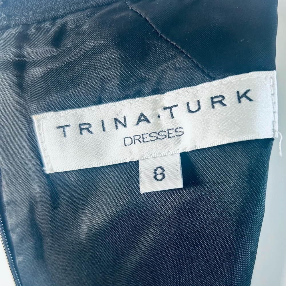 Trina Turk Veda Lace Black & White Sheath Dress. Size 8 - Picture 5 of 10